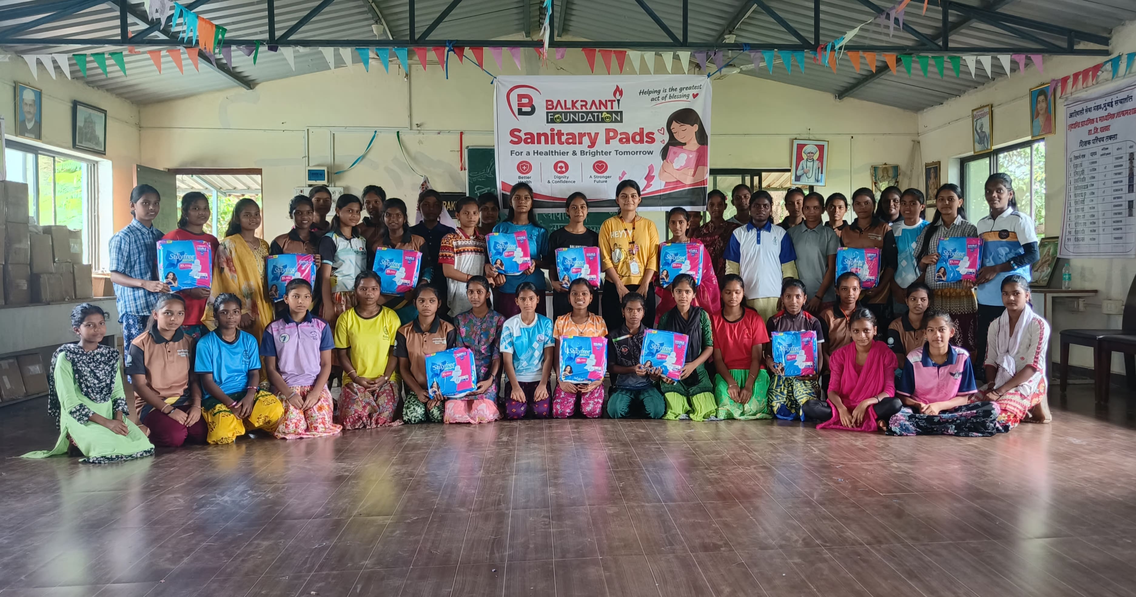 Volunteer Team Interacting with Beneficiaries